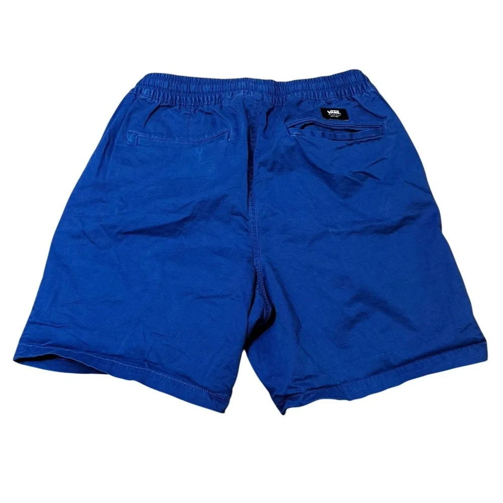 Vans Range Elastic Shorts Men's Small Blue Drawstring Stretch Casual - Picture 2 of 5